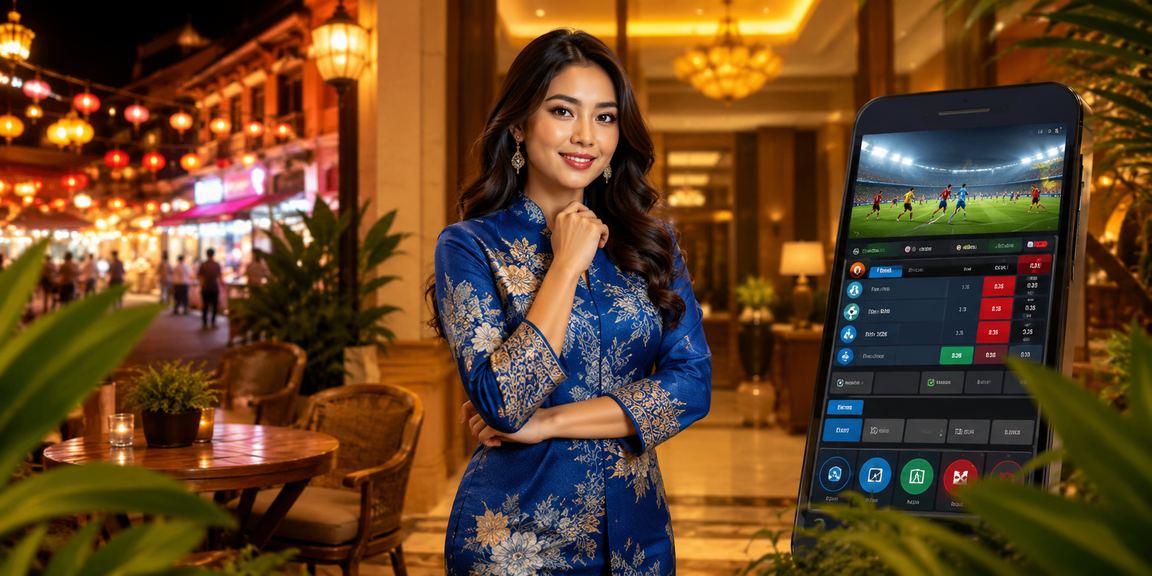 Pengguna wanita berbaju kurung menggunakan aplikasi kasino 48ft3ajx di Melaka untuk tuntut bonus